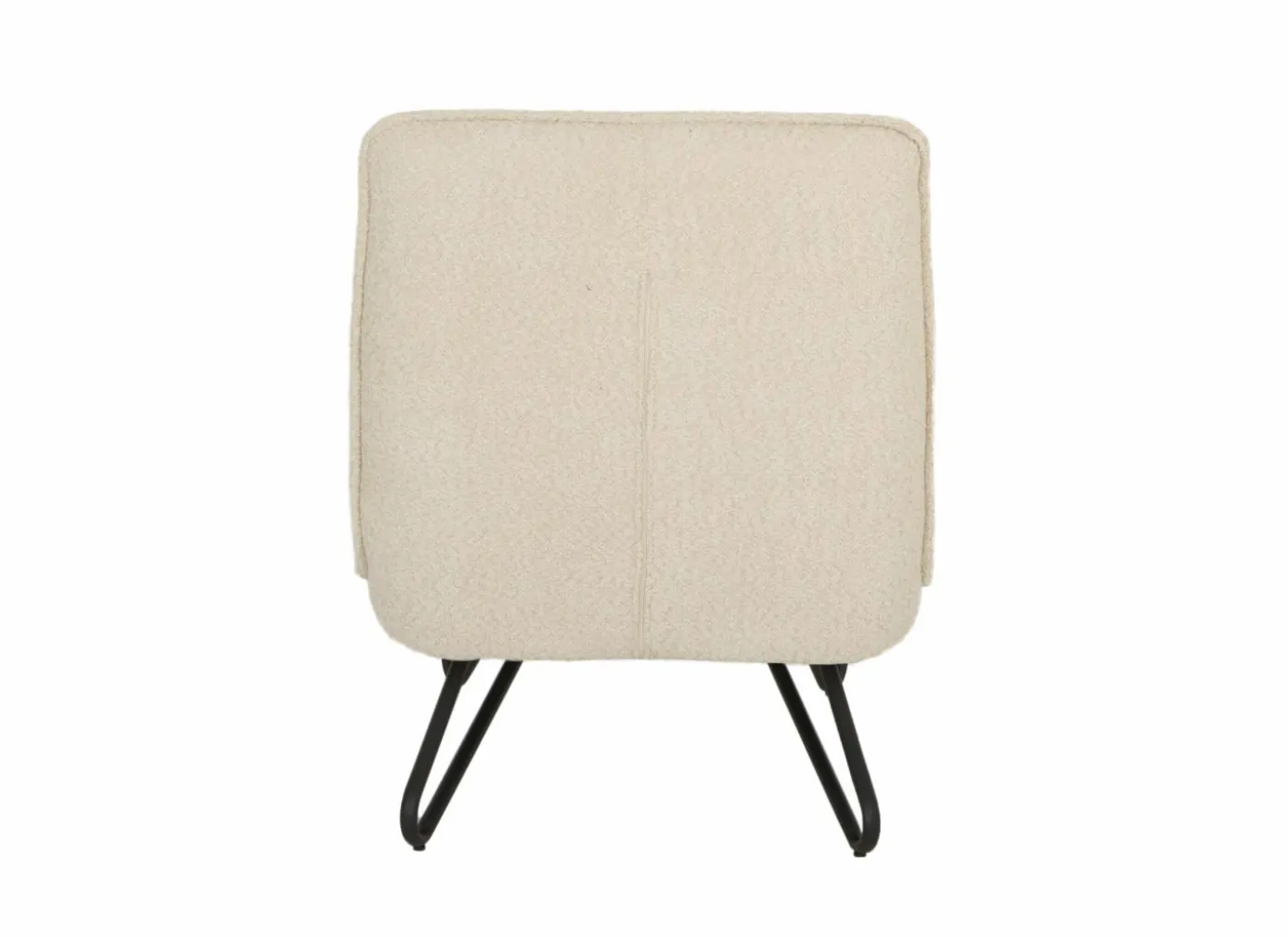 Fauteuil Guts 67,5x93x82cm - bouclé - ecru