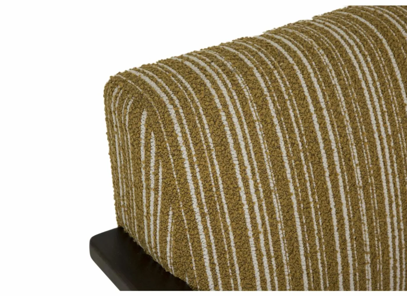 Fauteuil Malone 75x79x82cm - polyestervezel - oker/wit