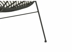 Fauteuil Selva 72x81x88cm - rotan - zwart