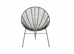 Fauteuil Selva 72x81x88cm - rotan - zwart