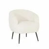 Fauteuil Teddy Bear 68x70x73cm - bouclé - ivoorwit