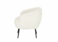 Fauteuil Teddy Bear 68x70x73cm - bouclé - ivoorwit