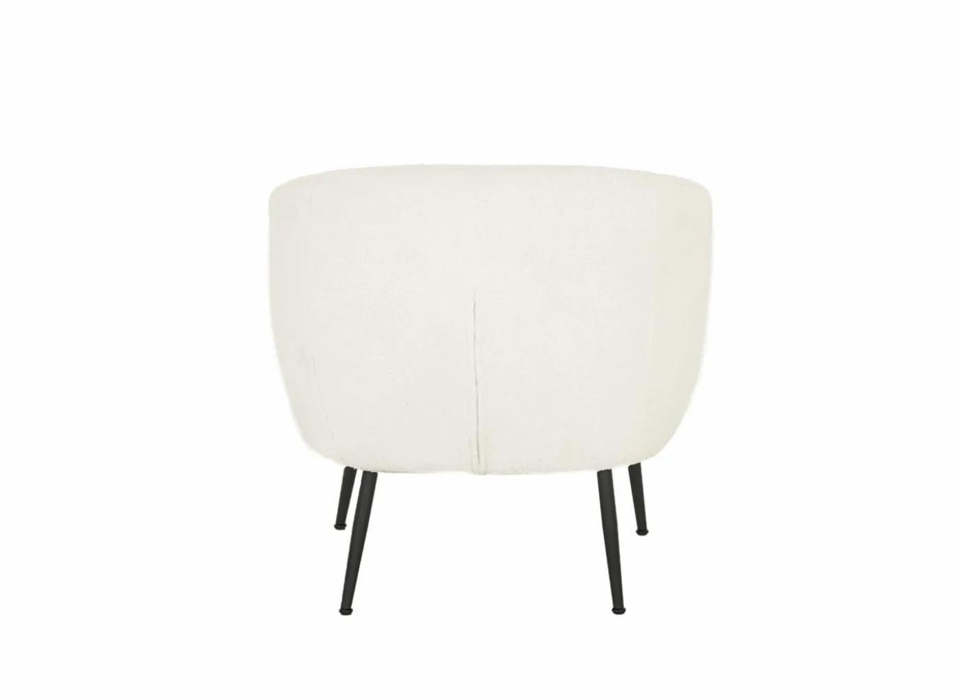 Fauteuil Teddy Bear 68x70x73cm - bouclé - ivoorwit