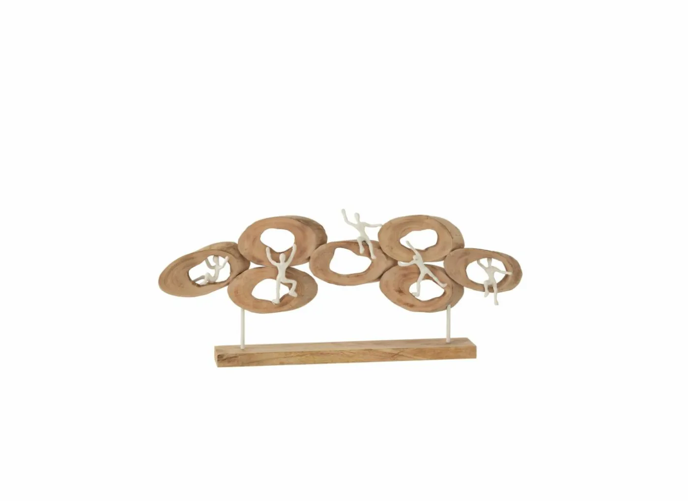 Figuur 5 in ring H31cm - mango massief - naturel