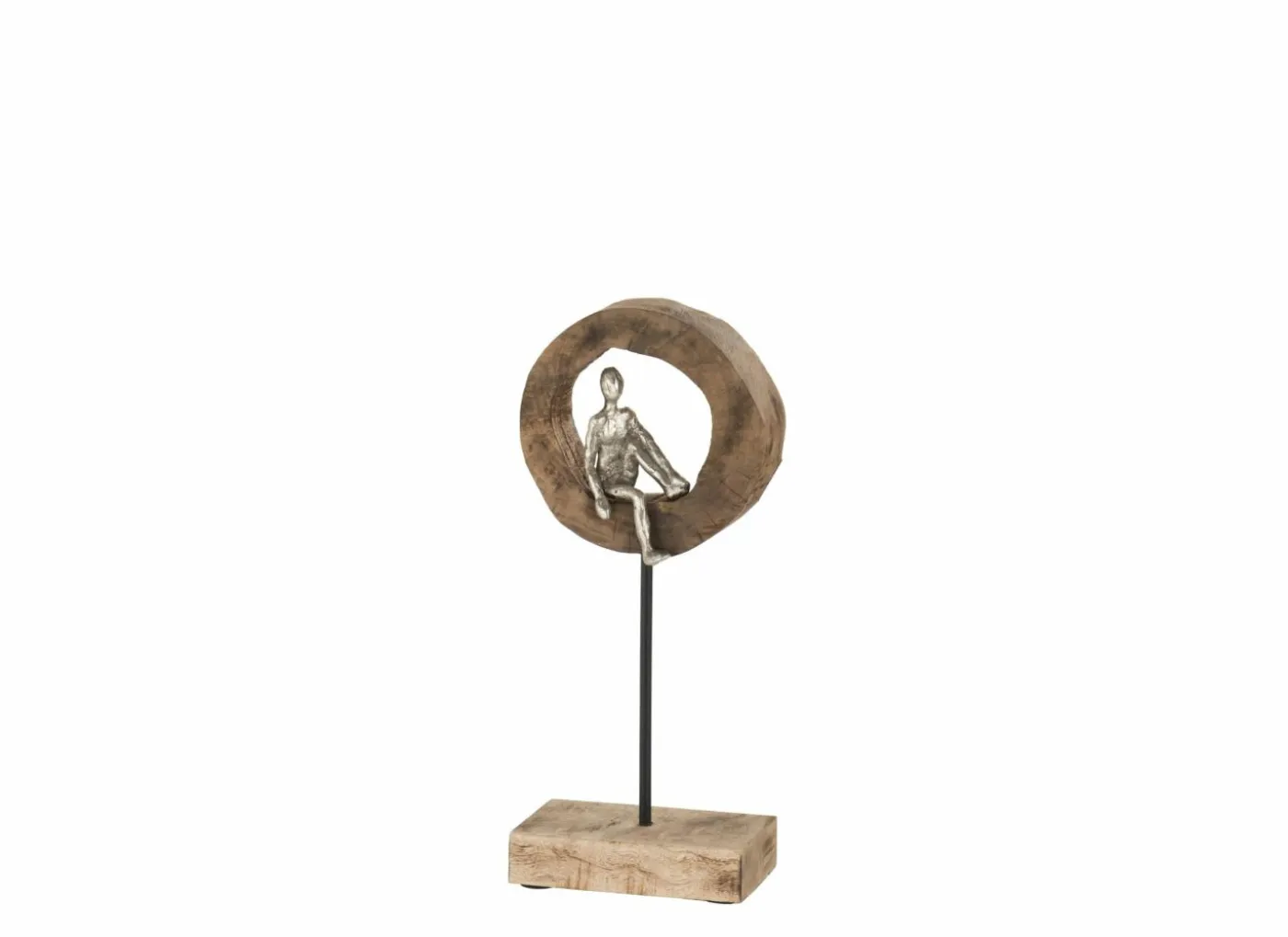 Figuur Denker op een ring H38cm