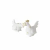 Figuur Kip & Haan H10,5cm - polystone - wit