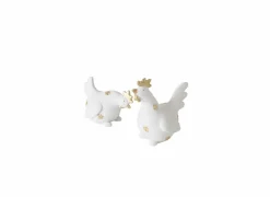 Figuur Kip & Haan H10,5cm - polystone - wit