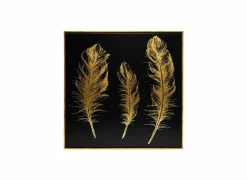 Foto op canvas Feather 78x78cm