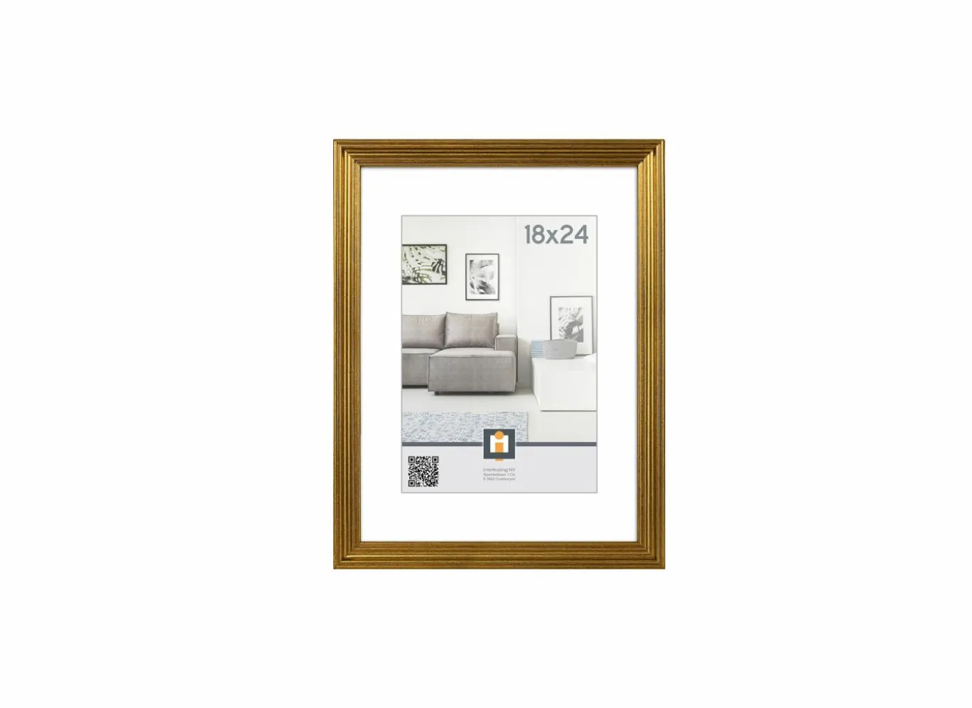Fotokader Salerno 20,5x26,5cm - kunststof - goud