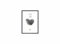 Fotokader S66KF2P1  70x50cm - hout & glas - zwart