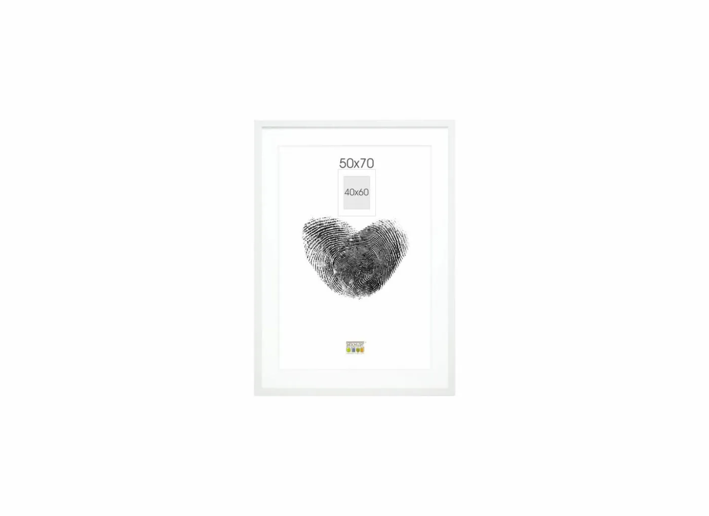 Fotokader S66KF1P1 70x50cm - hout & glas - wit