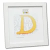 Fotokader 10x10cm - hout & glas - wit
