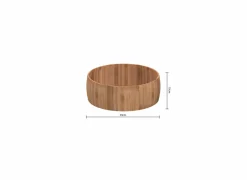 Fruitmand Ø30cm - bamboe - naturel