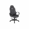 Gamestoel Black & White 62x66x121cm -  lederlook - zwart & wit