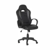 Gamestoel Maquina 60x65x120cm - lederlook - zwart & grijs