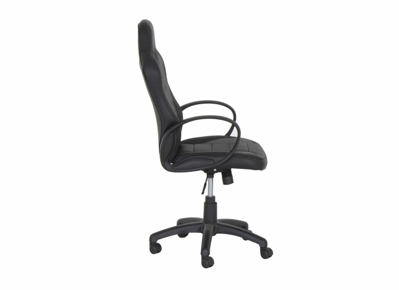 Gamestoel Maquina 60x65x120cm - lederlook - zwart & grijs