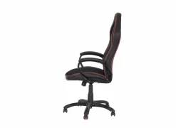 Gamestoel Trooper 67x77x132cm - lederlook - zwart rood