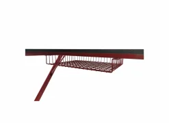 Gamingbureau Roald 120x60x74cm - melamine & metaal - rood & zwart