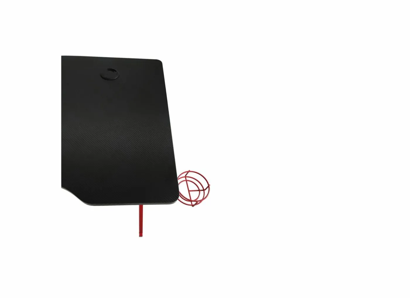 Gamingbureau Roald 120x60x74cm - melamine & metaal - rood & zwart