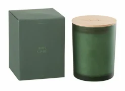 Geurkaars Bois Givre Ø10,5x14cm - glas/paraffine - groen