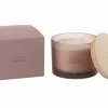 Geurkaars Figue Frivole Ø11,5x10cm - glas/paraffine - roze