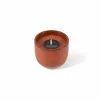 Geurkaars outdoor Ø15x13cm - keramiek - oranje