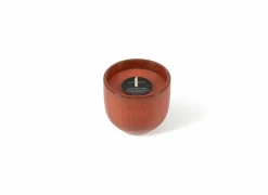 Geurkaars outdoor Ø15x13cm - keramiek - oranje