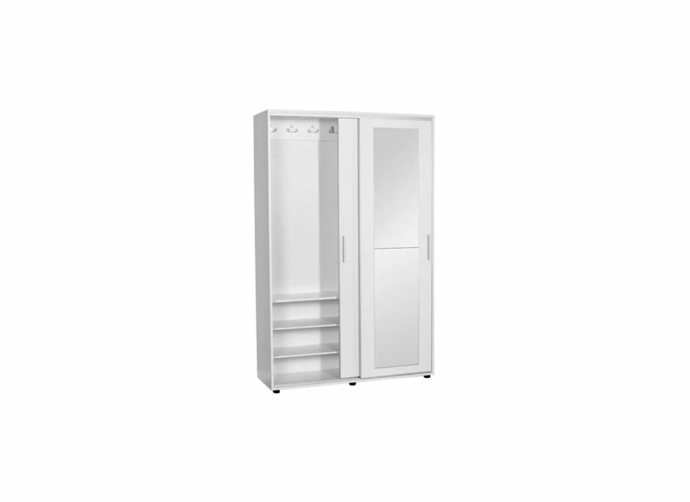 Halkast Cuzco 120x40x187cm - melamine - wit