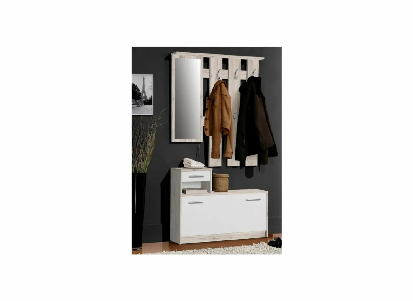 Halkast Foxi 97cm - decor - bruin & wit