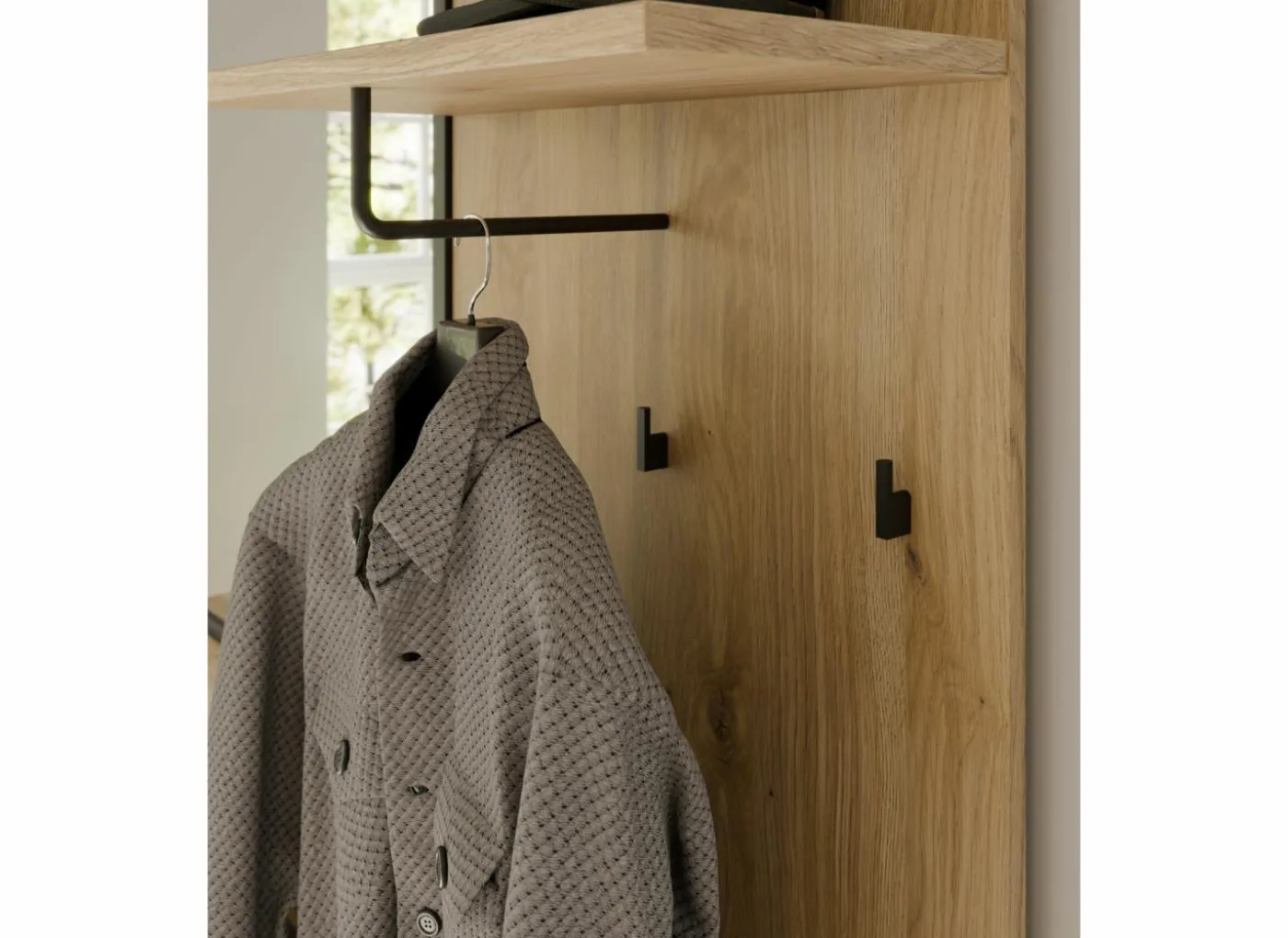 Halkast Jytana 132cm - decor - mauvella eik & zwart