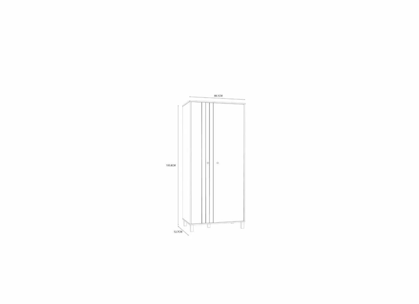Halkast Killarney 88cm - decor - mauvella eik & zand
