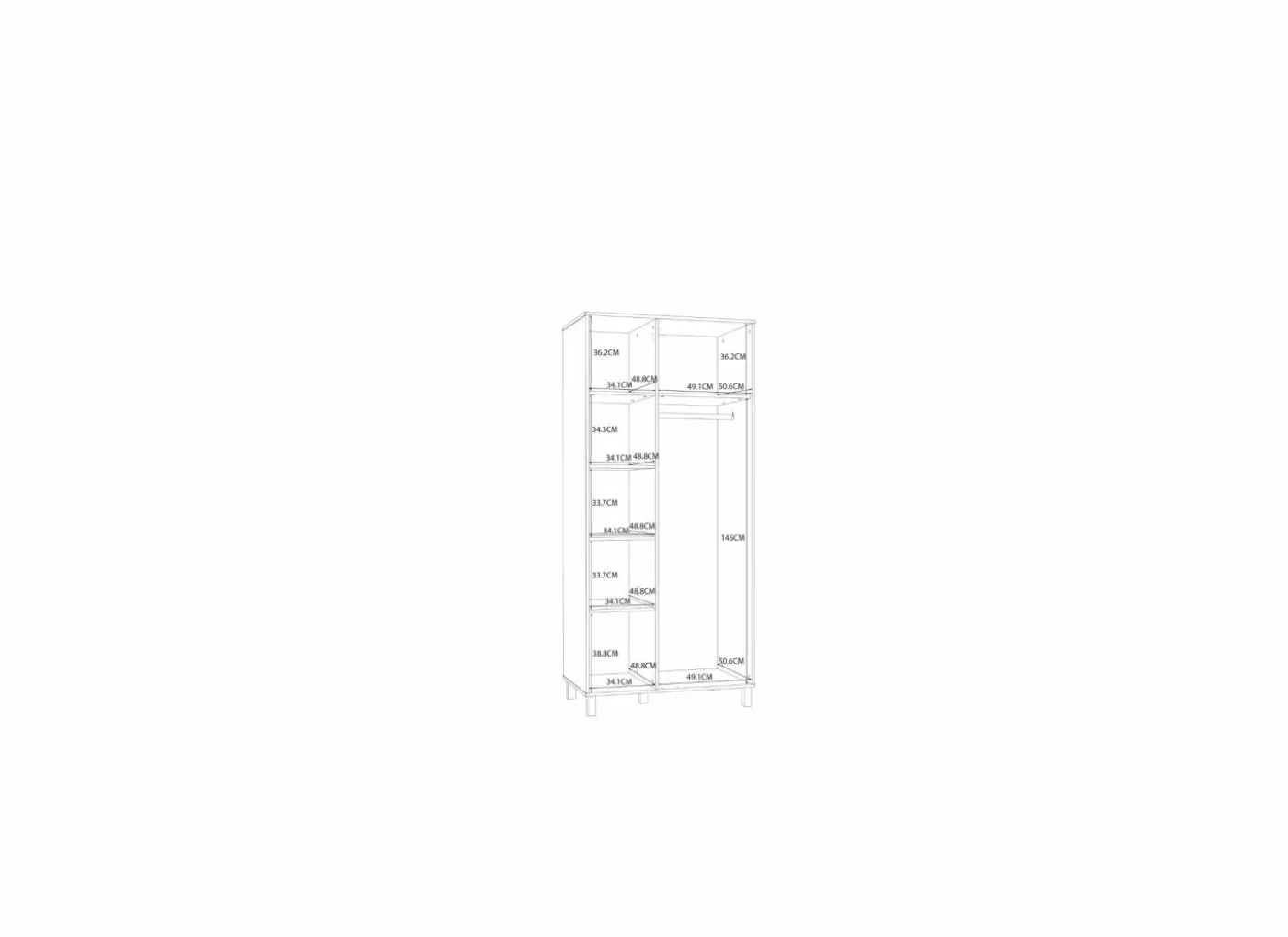 Halkast Killarney 88cm - decor - mauvella eik & zand