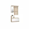 Halkast Rudolf 100cm - melamine - sonoma eik & wit