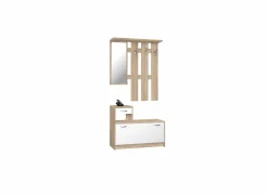 Halkast Rudolf 100cm - melamine - sonoma eik & wit