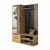 Halkast Tamarisk 140cm - melamine - wotan oak & zwart
