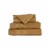 Handdoek Katharina  50x100cm - katoen - mustard
