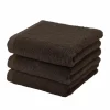 Handdoek London 55x100cm - katoen - pecan