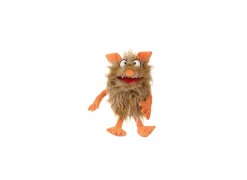 Handpop Flausi H30cm - polyester - beige/oranje