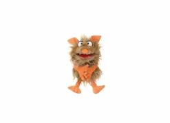 Handpop Flausi H30cm - polyester - beige/oranje