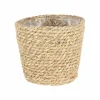 Hangbloempot Ø15xH11,4cm - borstelgras - naturel