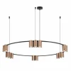 Hanglamp Ø100cm 15xGU10 - aluminium - brons