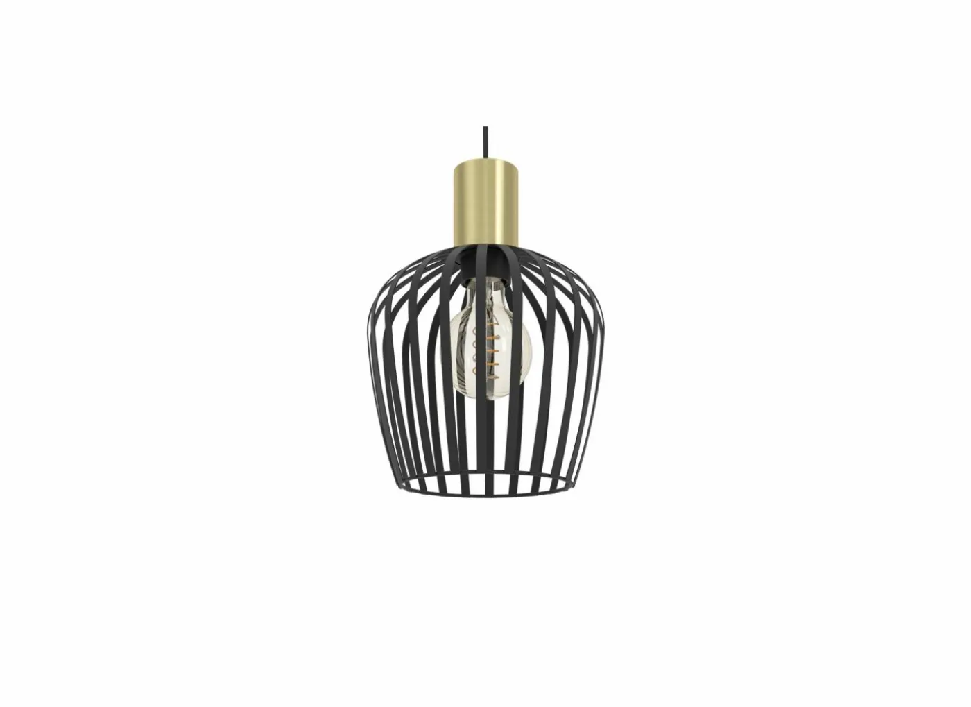 Hanglamp Empoli 90x20cm 40W E27 staal zwart