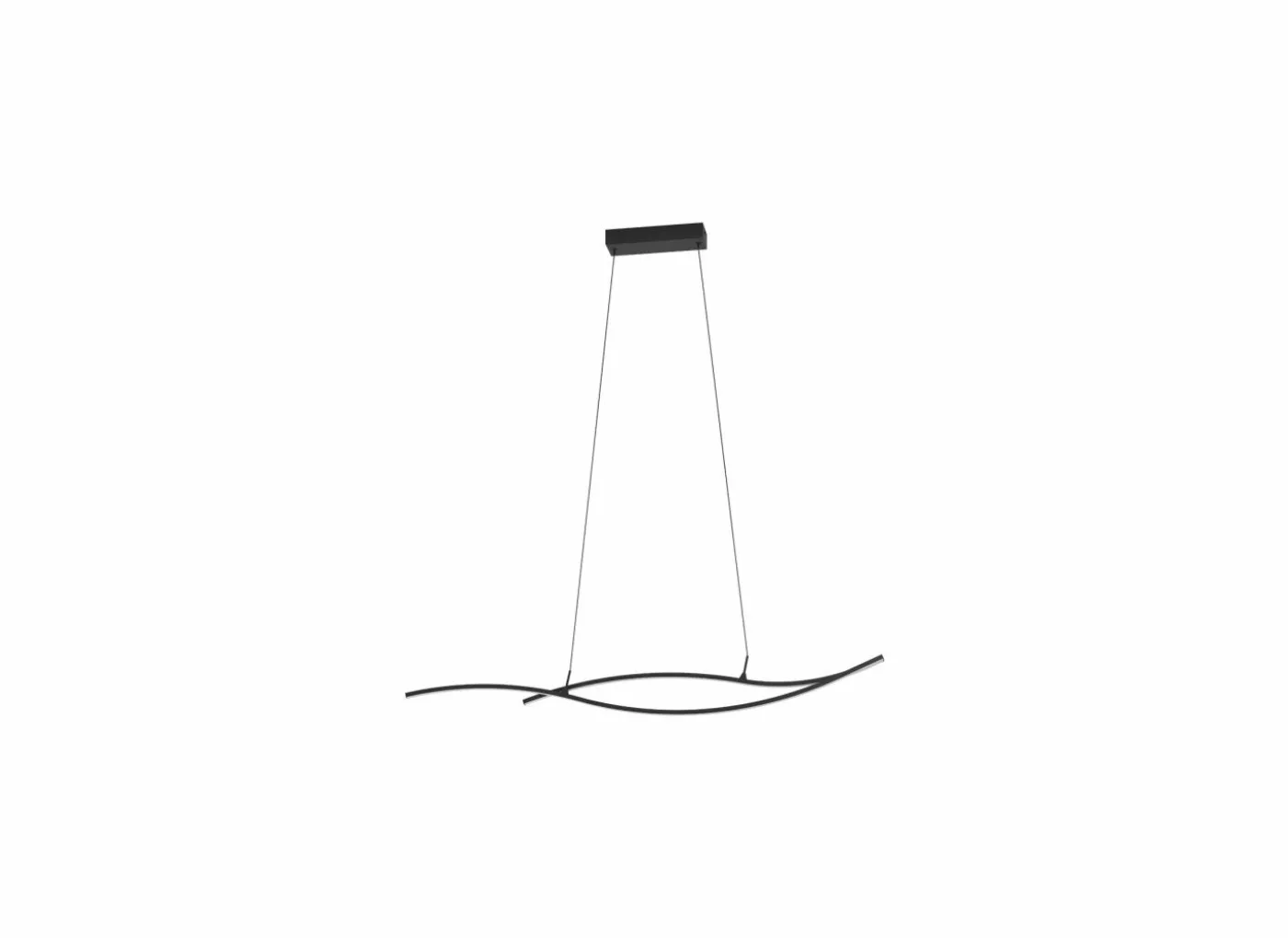 Hanglamp Grisolia 140x7cm 20W LED staal zwart