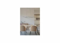Hanglamp Grisolia 140x7cm 20W LED staal zwart