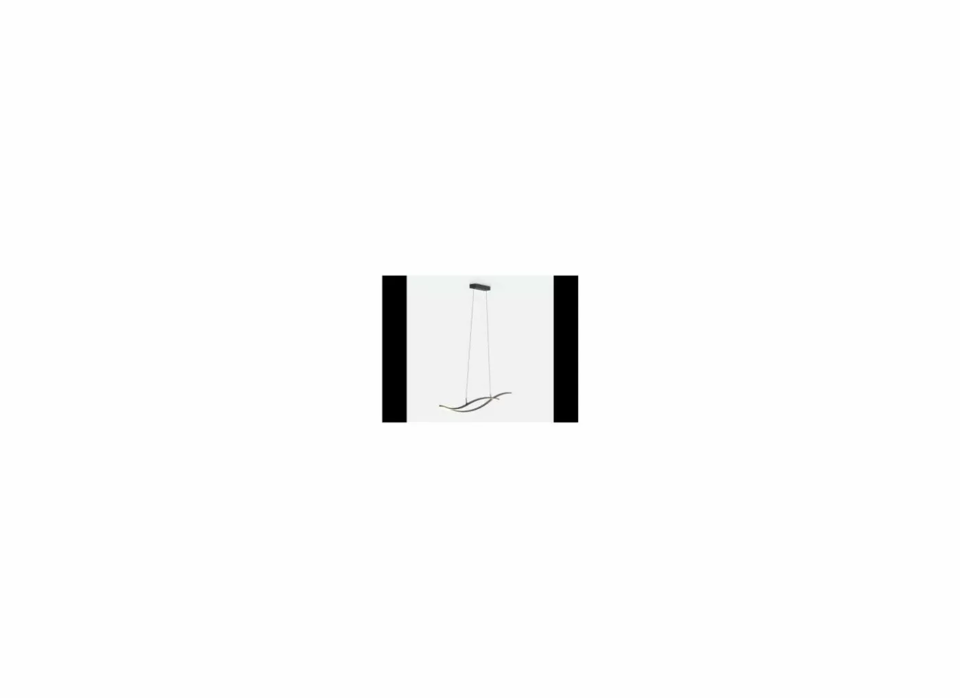 Hanglamp Grisolia 140x7cm 20W LED staal zwart