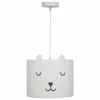 Hanglamp kinderkamer Toxey Ø28xH28cm - bouclé - wit
