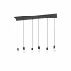 Hanglamp Nogalte 130x22cm 6x40W E27