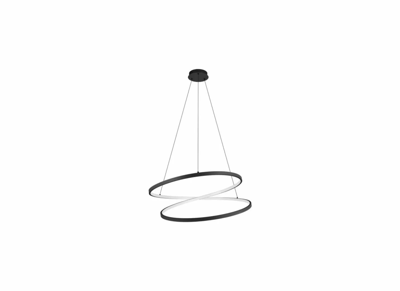Hanglamp Ruotale Ø70cm 42W LED metaal zwart