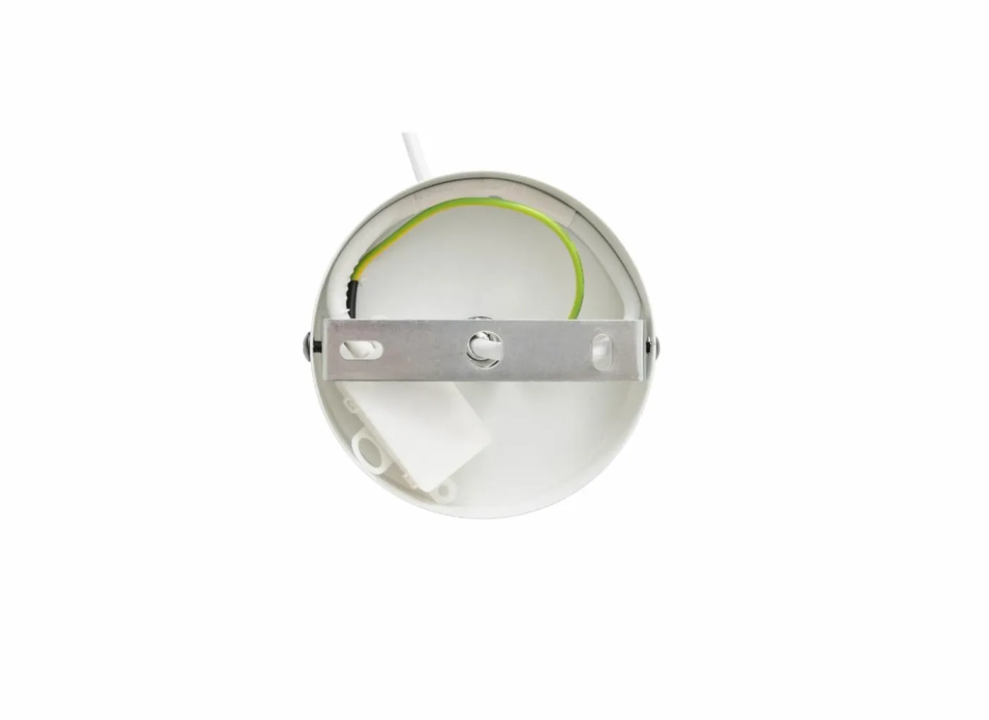 Hanglamp Tobie Ø25cm - katoen/staal - wit