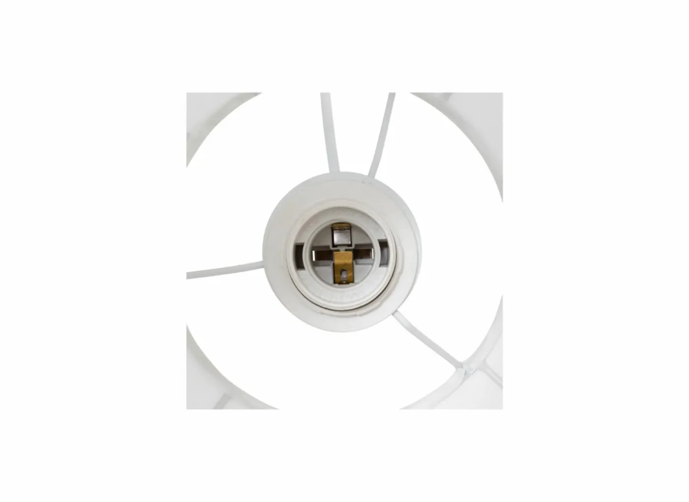 Hanglamp Tobie Ø37cm - katoen/staal - wit